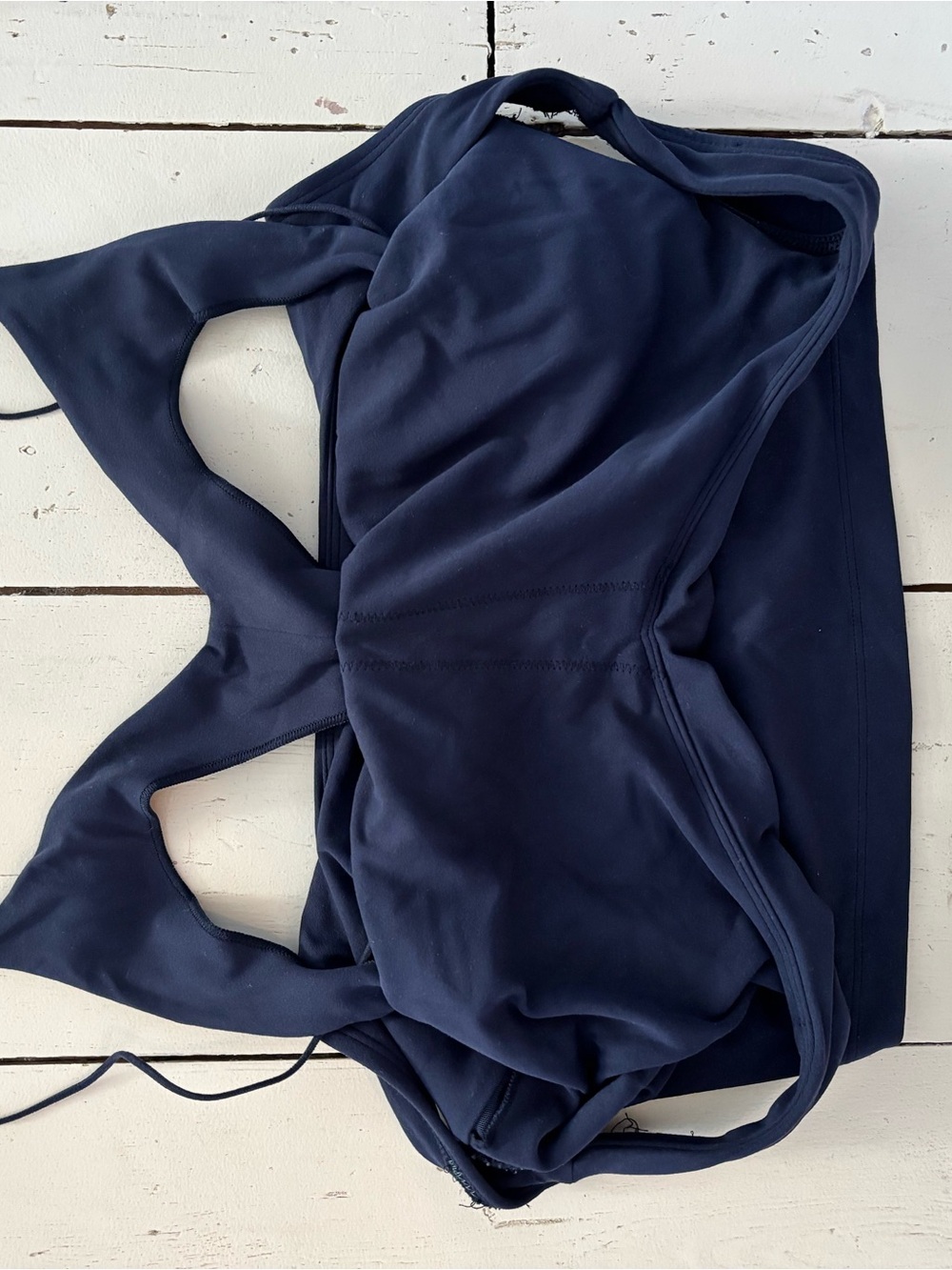 Navy Blue Seamless Sports Bra - Comfortable Support